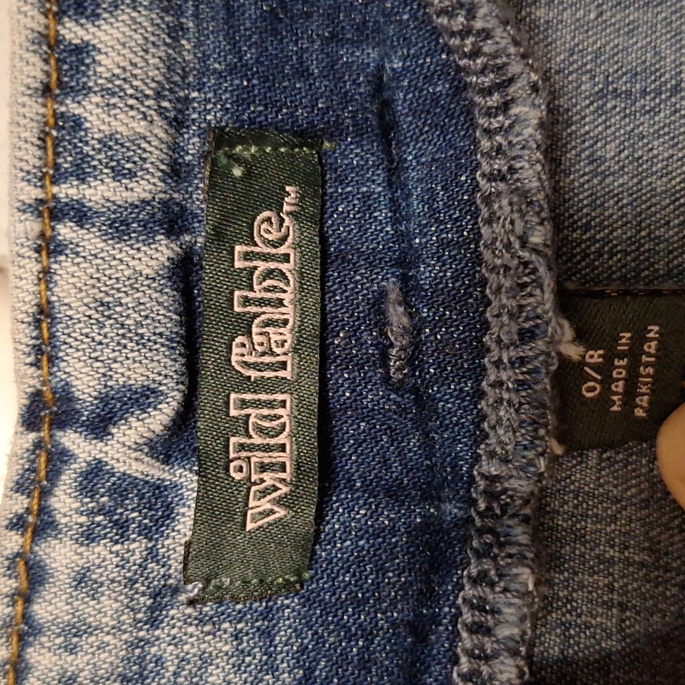 NWT! Wild Fable Mid-Rise Chevron Denim Maxi Skirt Size 0 - Picture 5 of 6